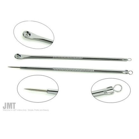 JMT Blackhead Pimples Acne Blemish Comedone Needle Extractor Remover Tool Set