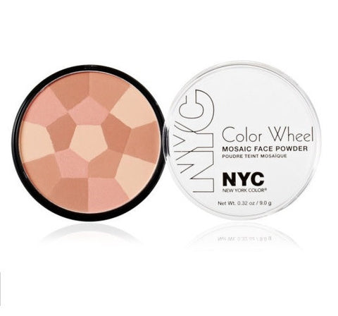 NYC New York Color Color Wheel Mosaic Face Powder - Rose Glow 725A