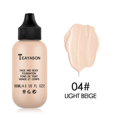 TEAYASON 6 Colors Matte Lasting Oil Control Concealer Cream Brighten Makeup Moisturizing Liquid Natural Face Foundation TSLM2