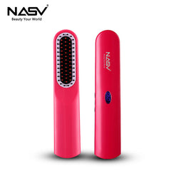 Wireless Men Quick Beard Straightener Styler Comb LCD Multifunctional Cordless USB Hair Straightening Brush Quick Styling Tools