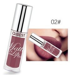 Qibest Matte Liquid Lipstick 12 Colors Waterproof Long Lasting Lip Gloss Makeup Moisturizing Hot Sexy Color Lips