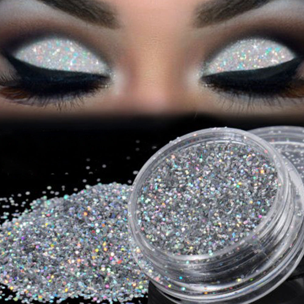 Sparkly Makeup Glitter Loose Powder EyeShadow Silver Eye Shadow Pigment