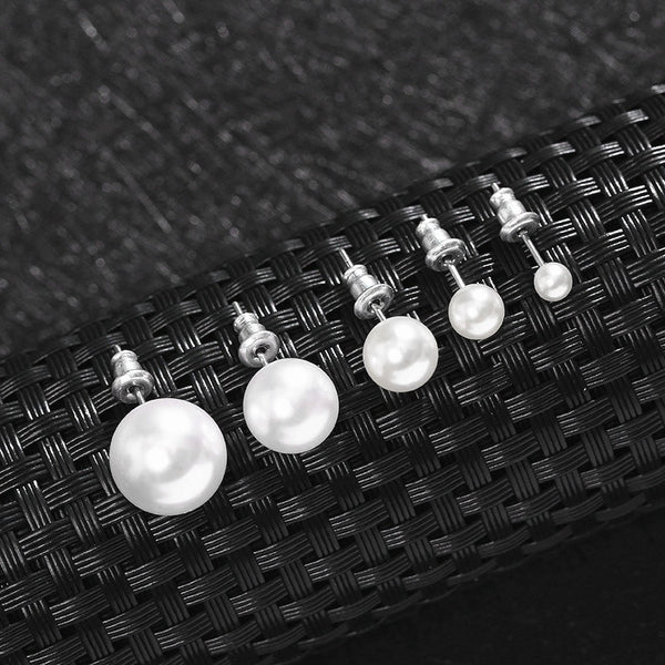 Simulated Pearl Stud Earrings Elegant Small Pearl Earrings Young Design fashion Minimalist jewelry Charms For Women Wholesale