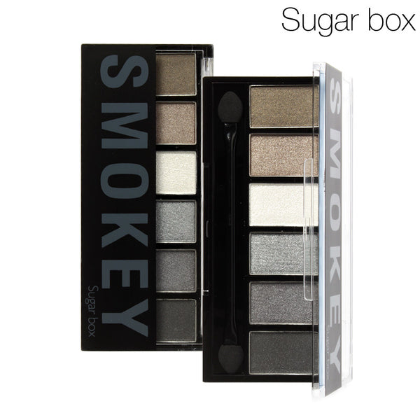 Sugar Box 6-Color Eye Shadow Palette Glamorous Long Wear Smoky Eye Shadow Earth Tones Cosmetics Makeup Set Eye Shadow Maquillage