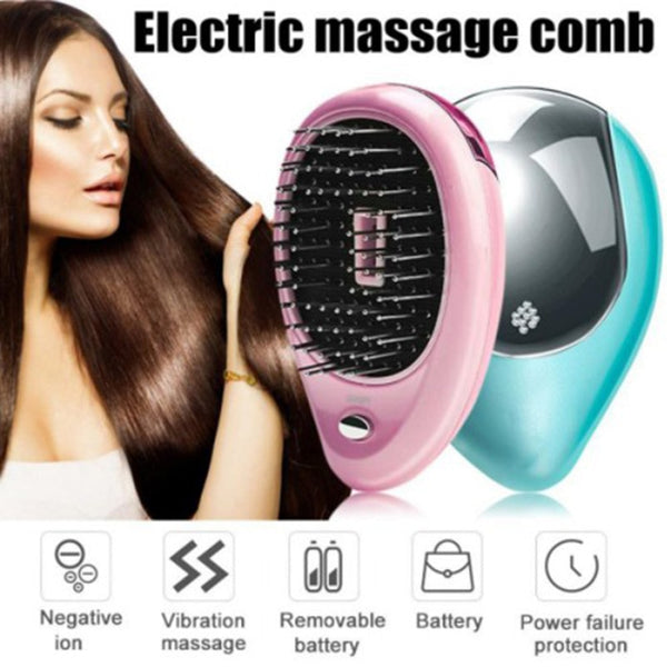 Ionic Electric Hairbrush Portable Electric Ionic Hairbrush Negative Ions Hair Comb Brush Hair Modeling Styling Magic Hairbrush